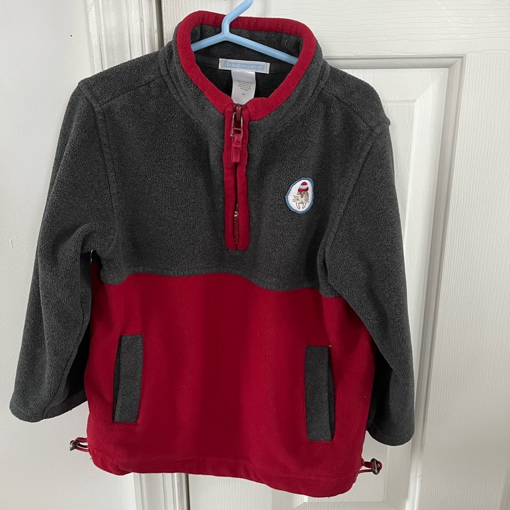 Janie and Jack fleece 1/4 zip jacket